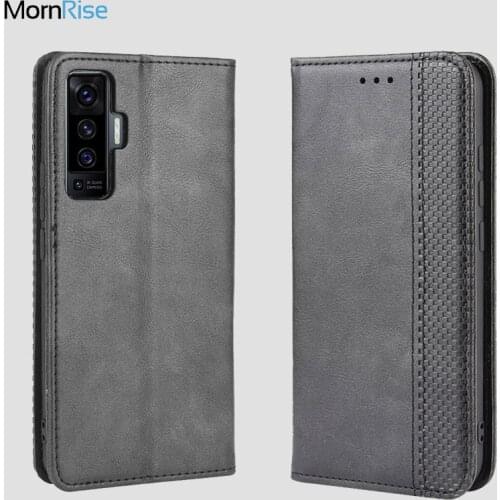 Luxury Retro Slim Magnetic Leather Flip Cover For VIVO X50 X50 Pro Case Book Wallet Card Stand Soft Cover Mobile Phone Bags