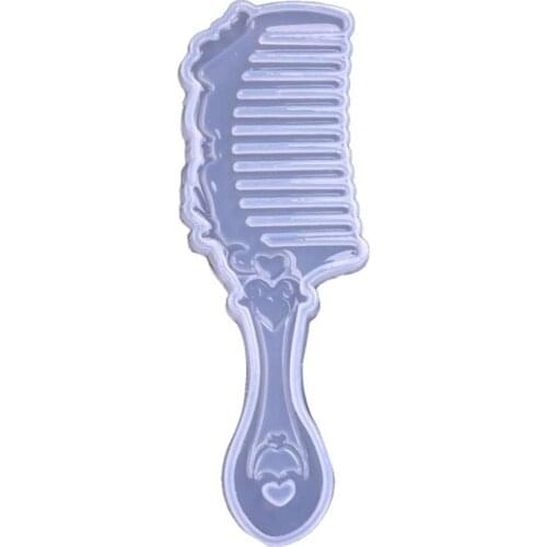 Premium DIY Comb Mold Flexible Easy to Clean Silicone Mold Casting Resin Mirror Mould For Accessories Liquid Handmade Tool