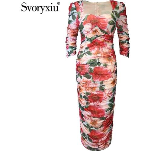 Красные летние платья SVORYXIU China At AliExpress