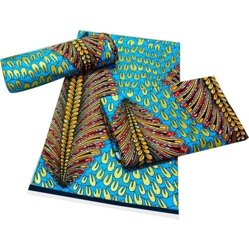 Gold Print African New Fashion Anakra 100% Cotton African Wax Fabric Nigerian Ghana Real Wax Fabric 6 yards Craft Loincloth