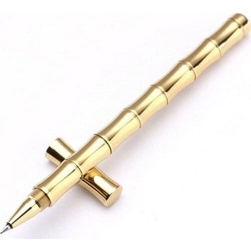 10 pcs Outdoor camping equipment Tactical copper pen Handmade Waterproof self-defense Brass Pen EDC tool for hiking