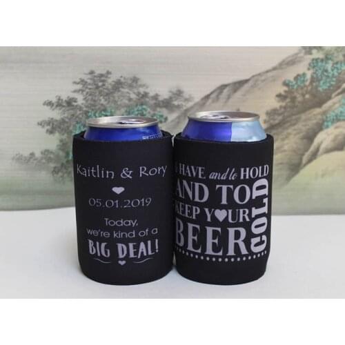 100pcs Custom Neoprene Ice Coolers Cooler Box Stubby Holder Can Cooler For Food And Cans Great For Wedding Party Favors Or Gifts