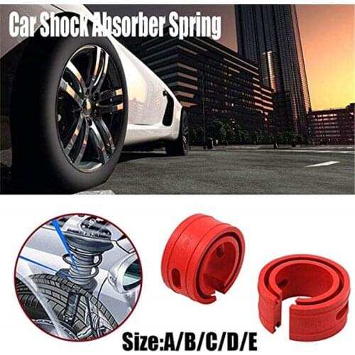 2PCS Car shock absorber Red pad spring bumper power Auto-buffers A/B/C/D/E/F type Accessories Auto-Buffer Cushion Car