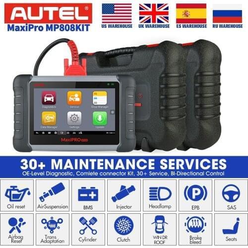 Autel MaxiPRO MP808K OBD2 Diagnostic Scanner ECU Programming Key Coding TPMS MP808 DS808