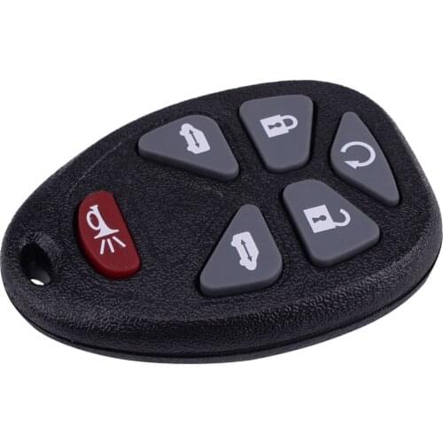 Car Keyless Entry Remote 6-Buttons Key Fob Transmitter Replacement fit for Buick Terraza Chevy Pontiac Montana 15114376 KOBGT04A
