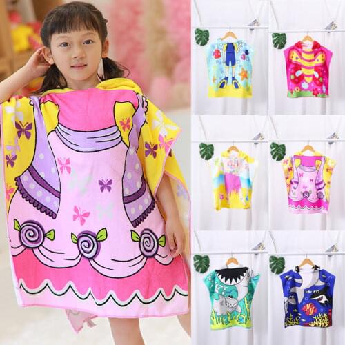 Toddler Newborn Baby Children Bath Towel Baby Accessories Cotton Beach Towel Cute Bath Child Kid Hooded Cloak Bathrobe Towel