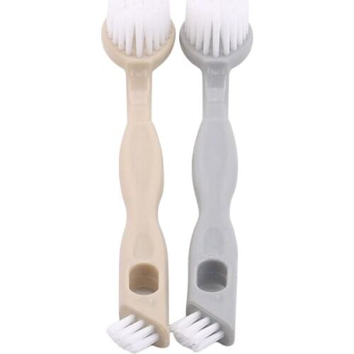 White Sneaker Cleaning Brush Multifunctional Bathroom Kitchen Tool Cleaner Practical Double Head Shoe Brush Household Tools