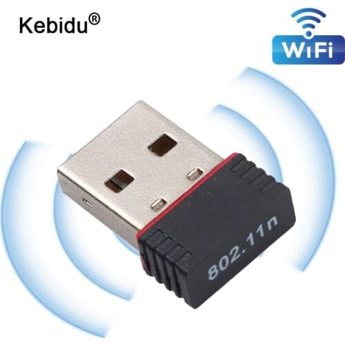 Kebidu RTL8188EU Mini USB Wifi Adapter 802.11n Antenna 150Mbps USB Wireless Receiver Dongle Network Card External Wi-Fi For PC