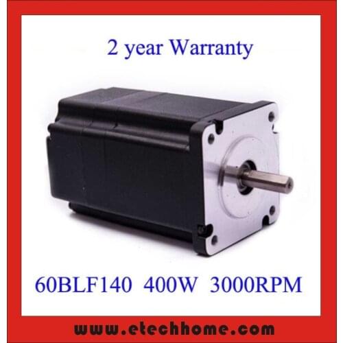 Brushless DC Motor 48V 400W 3000rpm Square Flange 60 mm