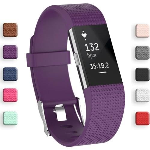 For Fitbit Charge 2 Best Silicone strap for fitbit charge2 band Fitness Smart bracelet watches Replacement Sport Strap Bands