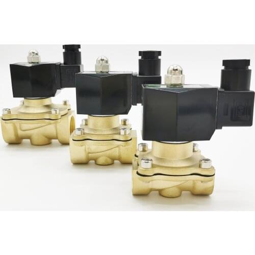 Water Gas Solenoid valve normally closed IP65 fully enclosed coil G3/8" G1/2" G3/4" G1" G1-1/4" G1-1/2" G2"AC220V DC12V 24V