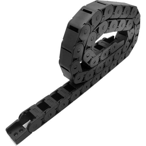 JFLO 15x15x1000mm Drag Chain Cable Wire Carrier Towline For CNC Router Machine Tools Transmission Semi Closed Inside Opening