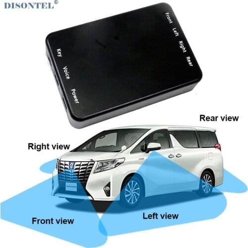 4-Wyay Cameras Video Control Image Switch Combiner Channel Converter Box for Car Driving System Front Rear Left Right View