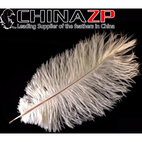 CHINAZP Factory Wholesale 500pcs/lot 35-40cm(14-16inch) Fantastic Dyed Cream Ostrich Feathers for Wedding Decor