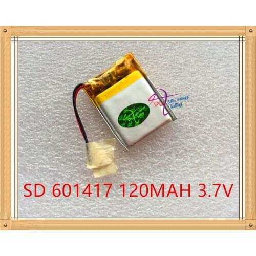 Liter energy battery 3.7V polymer lithium battery 601417 120MAH small toy Bluetooth small speaker remote control aircraft