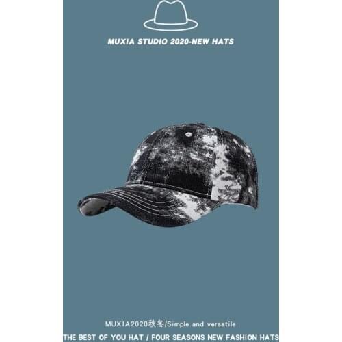 2020 Fashion Tie Dyed Baseball Cap Spring And Summer Cotton Snapback Cap Classic Curved Brim Hat Golf Hat