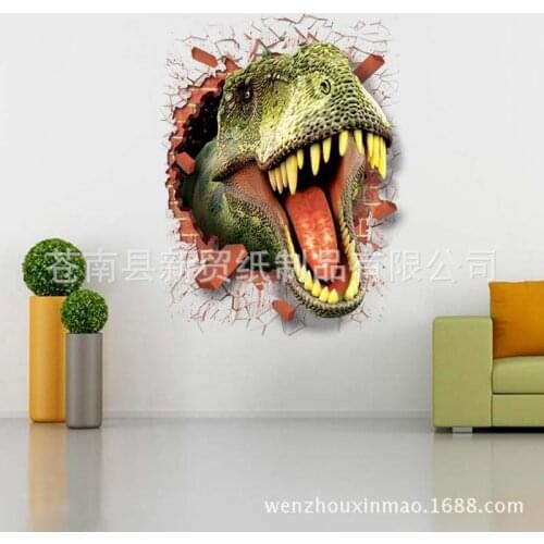 Stickers creative decoration stickers bedroom wall decoration wall decoration dinosaur Stickers / car stickers