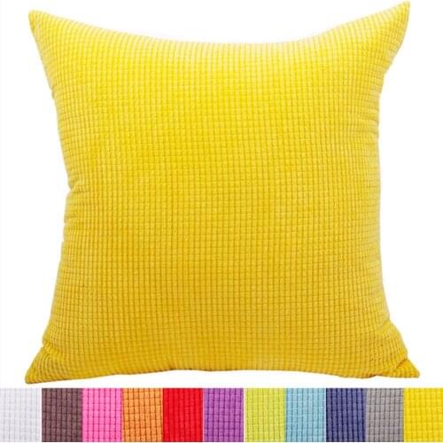 45x45 Cm Pillow Cases Corduroy Fabric Cushion Cover Decorative Pillow Cover Throw Pillow Case for Home Decor