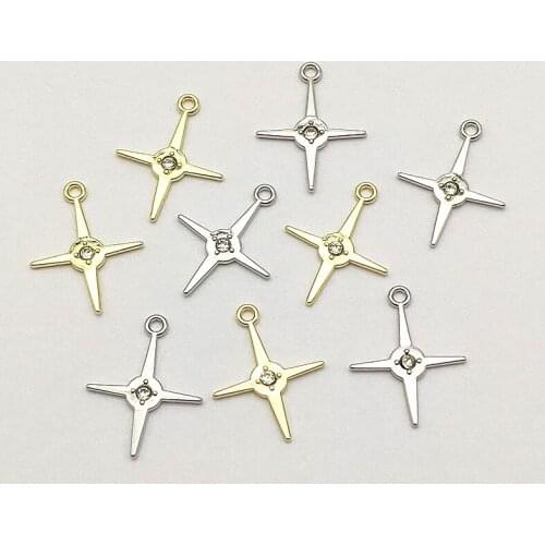 New Arrival! 22x17mm 100pcs Zinc Alloy Rhinestone Charm for Handmade Necklace Earring DIY Parts,Jewelry Findings & Components