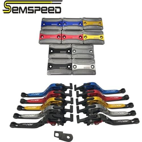 Parking Levers Front Brake Clutch Fluid Tank Oil Reservoir Cup Cover For ADV150 ADV 150 2019 2020 CNC Motorcycle Foldable Levers