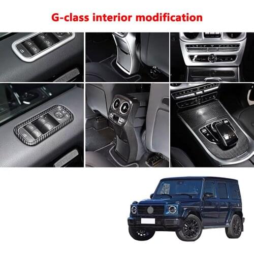 Suitable for 19-20 G-class G500 interior modification stickers, central control sequins g63 body stickers accessories