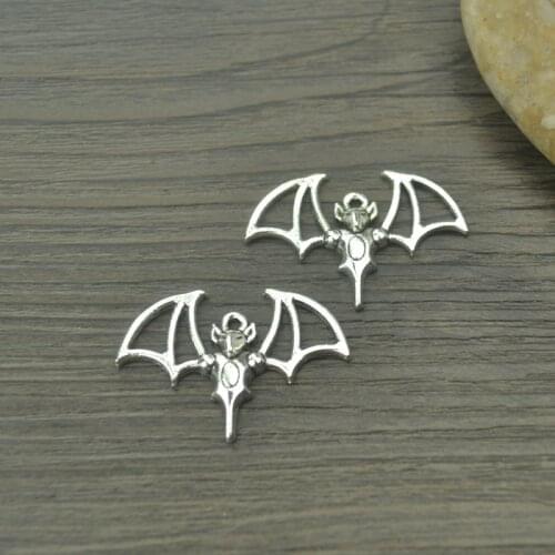 15pcs Charms metal bat,Antique Making pendant fit,Vintage Tibetan Silver,jewelry DIY bracelet necklace 33*22mm D501