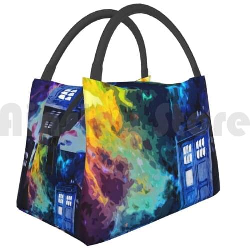 Portable Insulation Bag Time In Space Quien Tardis Once Upon A Time Machine Steampunk River Anime