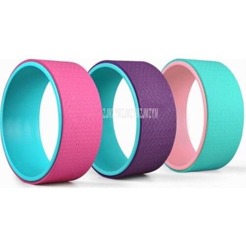 Professional TPE+ABS Yoga Circles Pilates Waist Shape Bodybuilding Gym Workout Yoga Wheel Back Training Tool Fitness Equipment