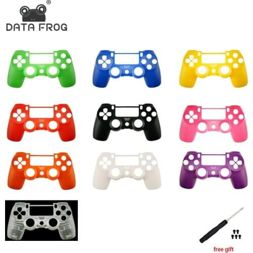 Data Frog For PS4 Replacement front shell Matte Faceplate case repair for PS4 Old Version Controller jds 010 Housing Cover Case