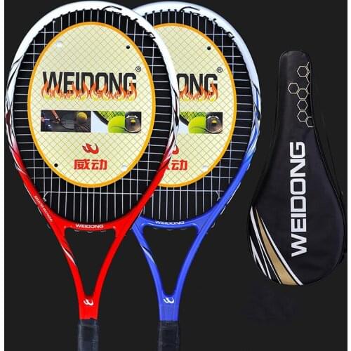 Training Racket Carbon Tennis Rackets Sports Grip 4 3/8inch Coaches Recommend Professional Racquet For Adult Male Women