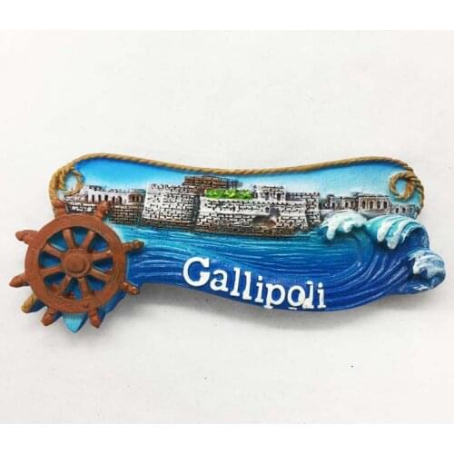 Turkey Gallipoli Peninsula Aegean Sea three-dimensional scenery tourist souvenirs magnetic stickers refrigerator