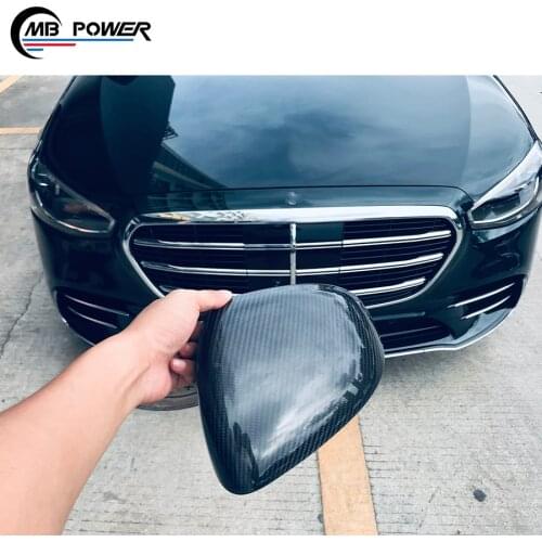 For S Class W223 High Quality Automotive Body Parts Dry Carbon Car Auto Side Automobile Rearview Mirror Assembly Cover