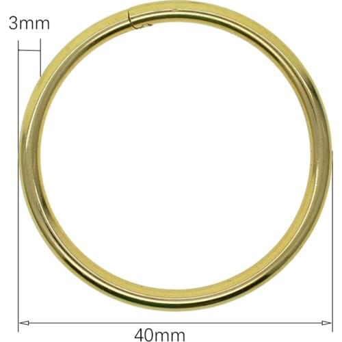 10pcs Durable Locking Key Rings Metal Keychain Rings Split Rings Flat for Home Car Quality Keyring Ring Attachment 40mm