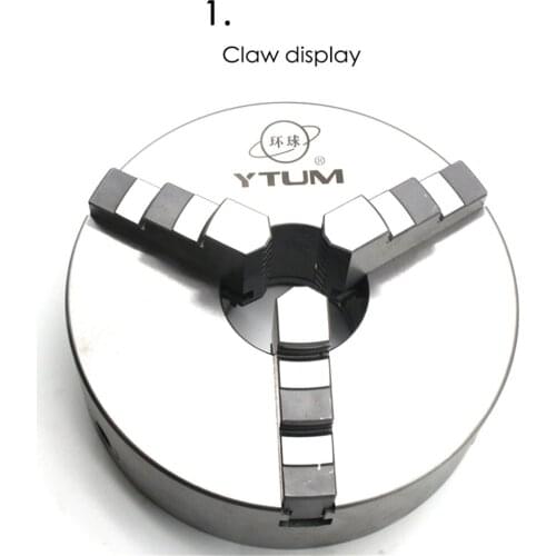 3 Jaw Lathe Chuck 80mm/100mm/160mm/200mm Self-centering Chuck Clamp for Drilling Milling Machine