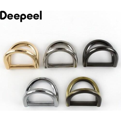 5/10/20pcs Deepeel 19mm Metal O Dee D Ring Buckles Bag Chain Strap Hang Clasp DIY Luggage Hardware Lesther Crafts Accessories