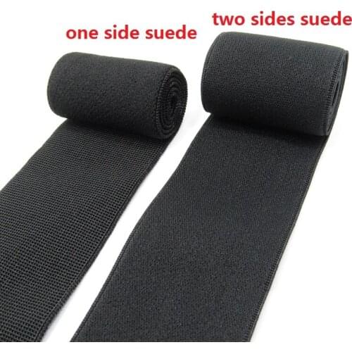 5meters elastic bands with suede underwear elastic soft bra belt diy accessories 2.5cm 3cm 4cm 5cm black white