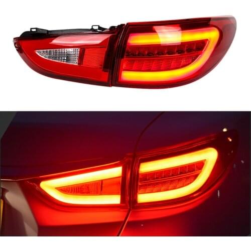 DNO Car LED Taillight For Mazda 6 Atenza 2013 2014 2015 2016- 2018 12V Rear Running Lamp Brake Reverse Auto Turn Signal Taillamp