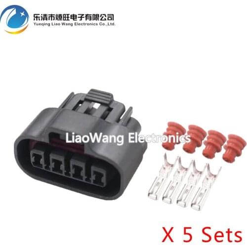 5 sets 4 pin Jacket Automotive Waterproof Connector Automotive Connectors With Contacts DJ70428-2-21 4P