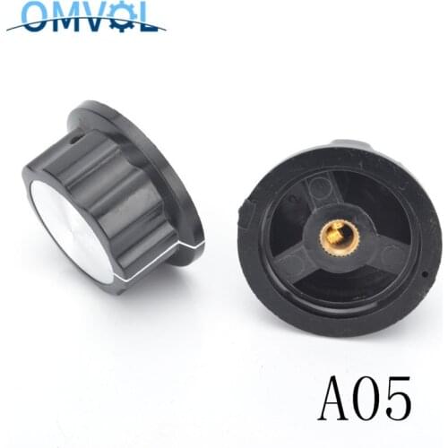 MF-A05 A05 potentiometer Bakelite potentiometer knob aluminum cap bakelite Diameter 6mm