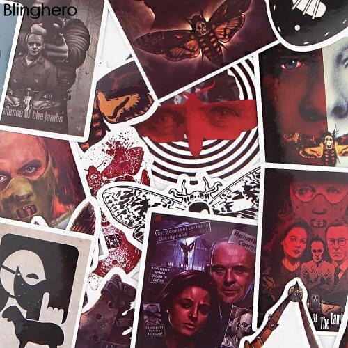 BH1102 Blinghero 15pcs/set Horror Movie Stickers Waterproof Skateboard Travel Decals Motorcycles Phone Laptop Luggage Stickers