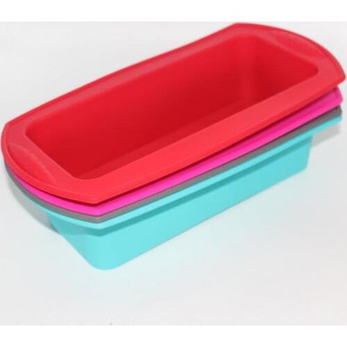 DHL 100pcs Kitchen Rectangular Silicone Cake Mold Baking Candy Mold Baking Tool SN1944