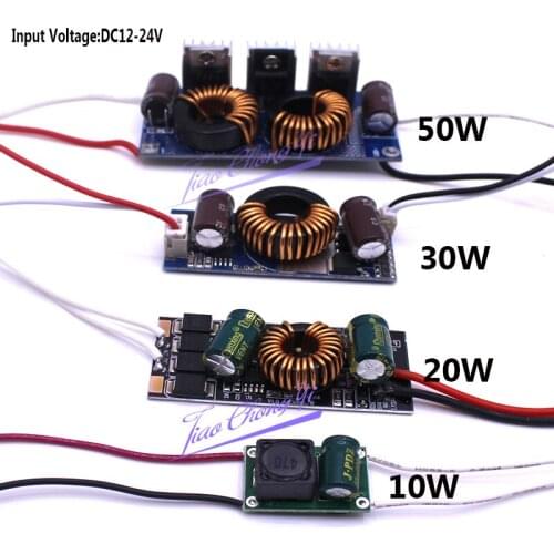 LED Driver DC12V-24V 10W 20W 30W 50W High Power LED Driver Supply Constant Current LED Chips Light led Lighting Transformers