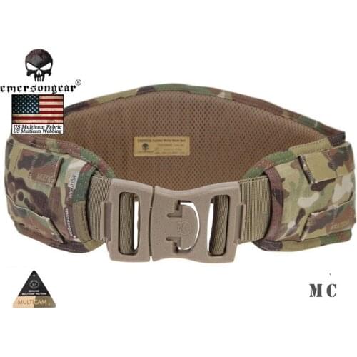 Emerson Molle Padded Molle Waist Belt Airsoft Combat Waistband Tactical Belt Multicam EM9086