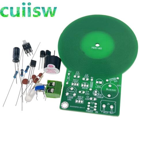 IS DIY Kit Metal Detector Kit Electronic Kit DC 3V-5V 60mm Non-contact Sensor Board Module DIY Electronic Part Metal Detector