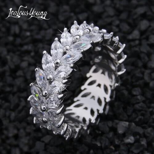 Fashion Olive Branch Ring for Women & Men Party Rings Inlay Luxury Green Zirconia Women Engagement Rings Jewelry Gift