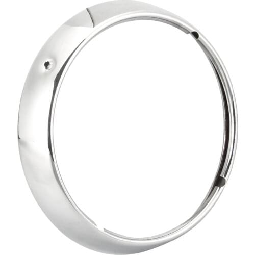 For Harley Street Tri Glide Road King Models 7" Chrome Aluminum Motorecycle Headlamp Trim Ring Headlight Cover