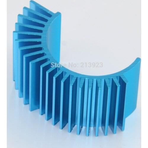 New Lot=10pcs Wholesale CNC Aluminum 540 550 Motor Heat Sink heatsink for 1/10 Tamiya HSP Car Truck Blue