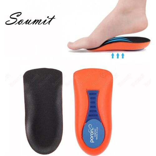 Orthopedic Insoles for Flat Feet Arch Support Women Men Half Shoe Pads Orthotic O/X Leg Inserts Foot Shock Absorption Corrector