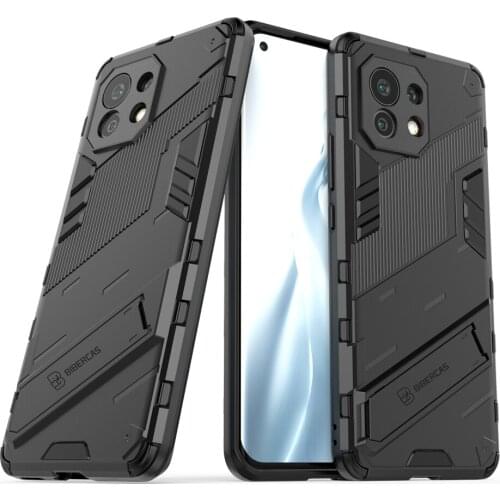 Shockproof Armor Case For Xiaomi Mi 11 10T Poco X3 NFC M3 Capa For Redmi 10X 9A 9C 9T K30 S Note 9S 7 9 Pro Cover With Kickstand