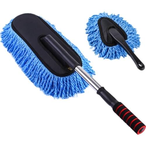 Car Duster Microfiber Wash Brush Multipurpose Washing Cleaning Brush Sponge Vehicle Cleaning Kit With Extendable Handle For Car